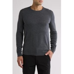 Theory Mens Riland Harman Wool Blend Sweater Charcoal Gray Size 2XL